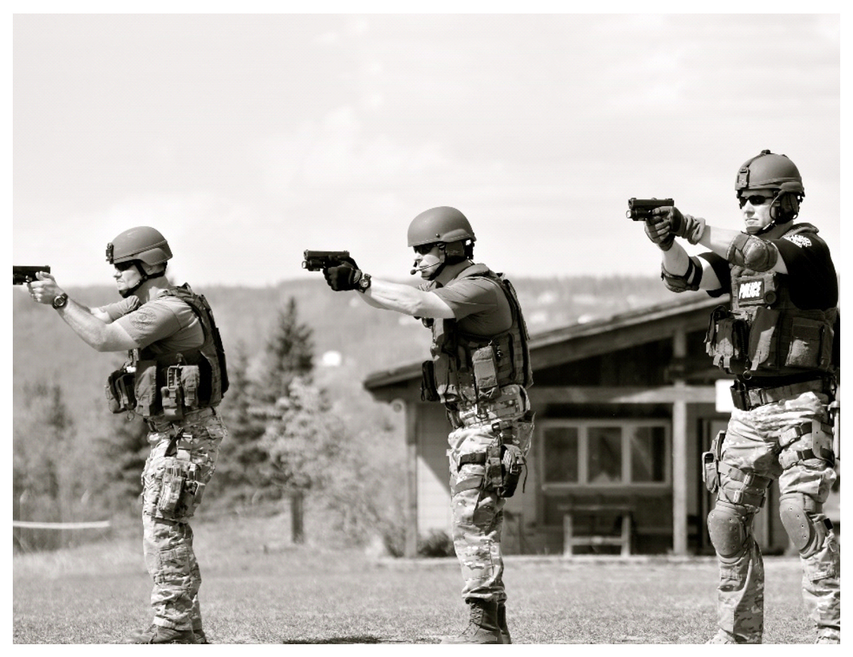 Fairbanks PD practicing accuracy